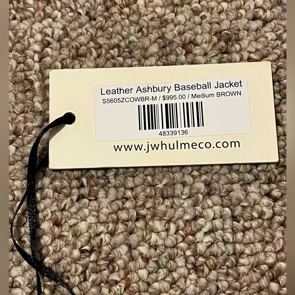 Leather ashbury baseball jacket